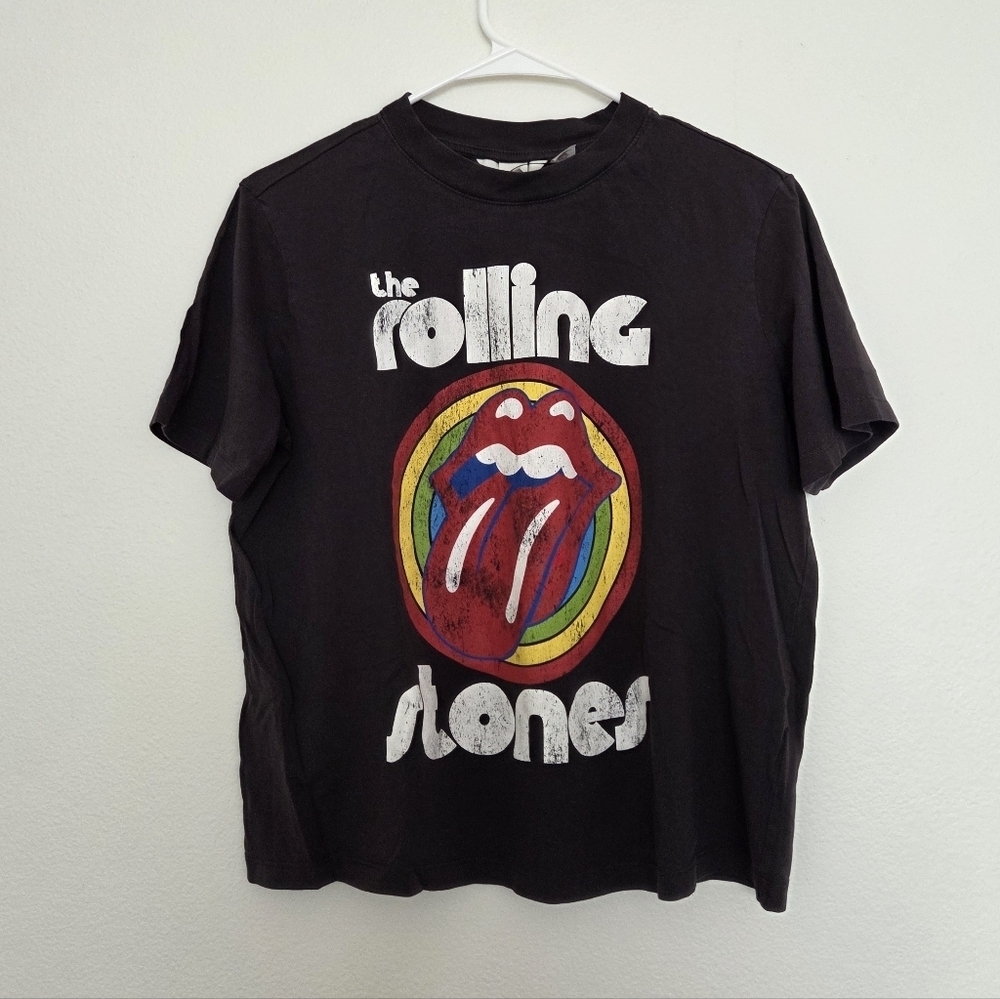 H&M Womens Rolling Stones Graphic T-Shirt Size Medium